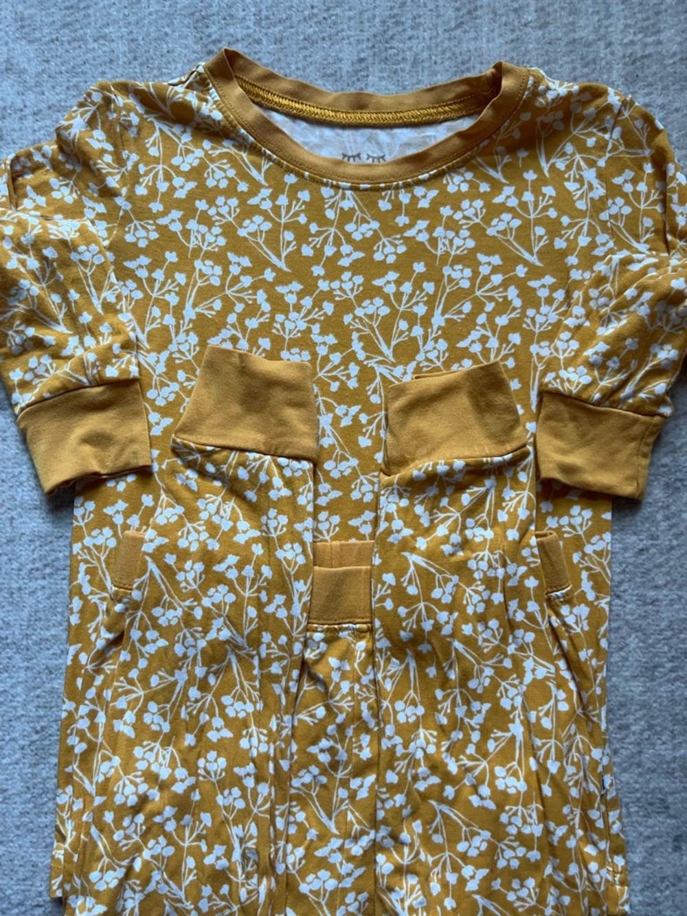 Little Sleepies Golden Poppies Bamboo Two-Piece LS Pajamas (2T) - Picture 4 of 7